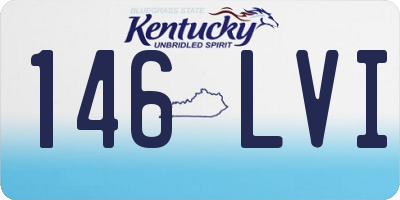 KY license plate 146LVI