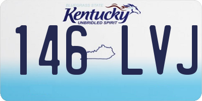 KY license plate 146LVJ