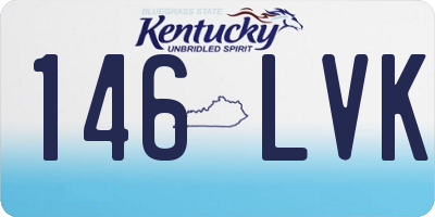 KY license plate 146LVK
