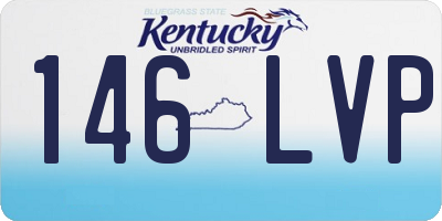 KY license plate 146LVP