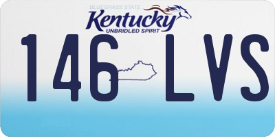 KY license plate 146LVS