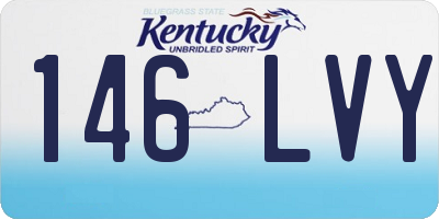 KY license plate 146LVY