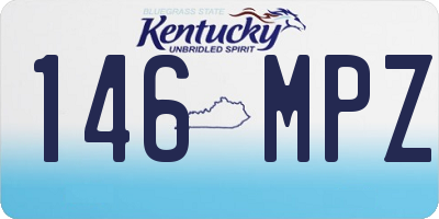 KY license plate 146MPZ