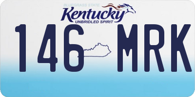 KY license plate 146MRK