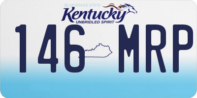 KY license plate 146MRP