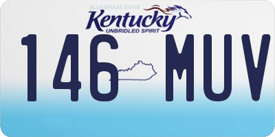 KY license plate 146MUV