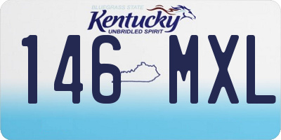 KY license plate 146MXL