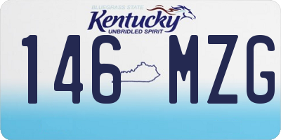 KY license plate 146MZG