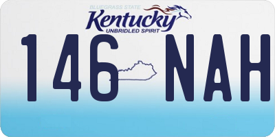 KY license plate 146NAH