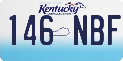 KY license plate 146NBF
