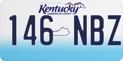 KY license plate 146NBZ