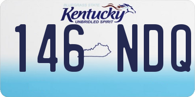 KY license plate 146NDQ