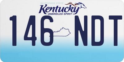 KY license plate 146NDT