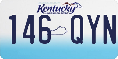 KY license plate 146QYN
