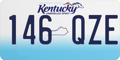 KY license plate 146QZE