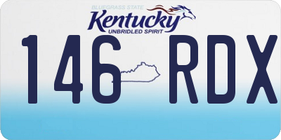 KY license plate 146RDX