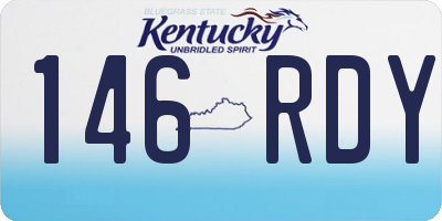KY license plate 146RDY