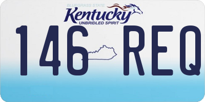 KY license plate 146REQ