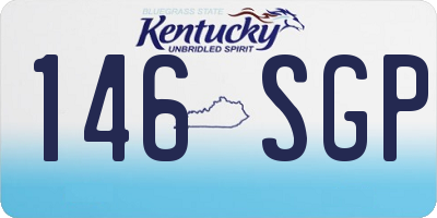 KY license plate 146SGP