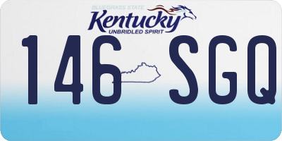 KY license plate 146SGQ