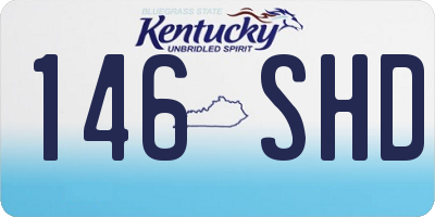 KY license plate 146SHD