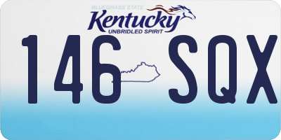 KY license plate 146SQX