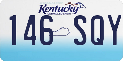 KY license plate 146SQY