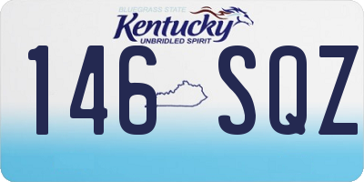 KY license plate 146SQZ