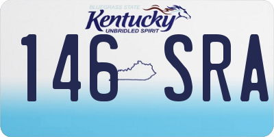 KY license plate 146SRA