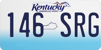 KY license plate 146SRG