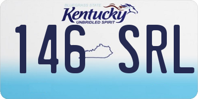 KY license plate 146SRL