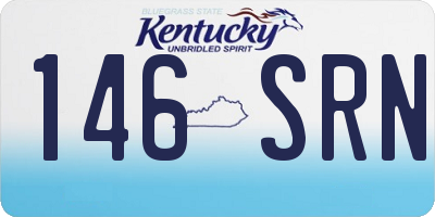KY license plate 146SRN