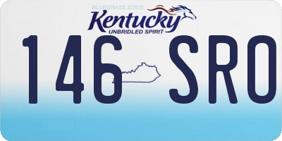KY license plate 146SRO