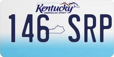 KY license plate 146SRP
