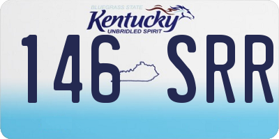 KY license plate 146SRR