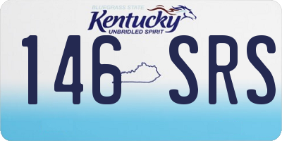 KY license plate 146SRS