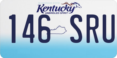 KY license plate 146SRU
