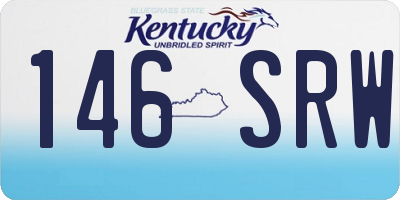 KY license plate 146SRW