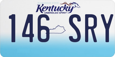 KY license plate 146SRY