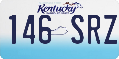 KY license plate 146SRZ