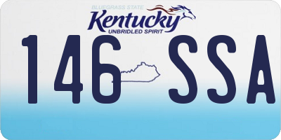 KY license plate 146SSA