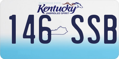 KY license plate 146SSB