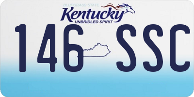 KY license plate 146SSC