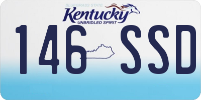 KY license plate 146SSD
