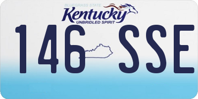 KY license plate 146SSE