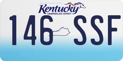 KY license plate 146SSF