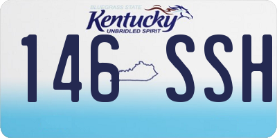 KY license plate 146SSH