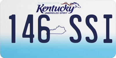 KY license plate 146SSI