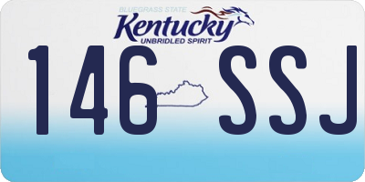 KY license plate 146SSJ