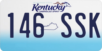 KY license plate 146SSK